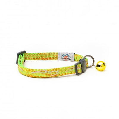 Long Paws Tom & Tabby Reflective Cat Collar Orange / Green