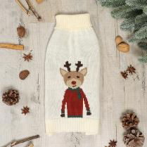 Pet Brands Knitted Reindeer Jumper Medium/large 45.5cm