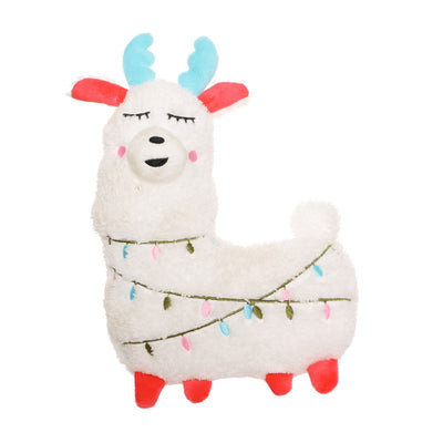 Pet Brands Festive Plush Llama Dog Toy Large