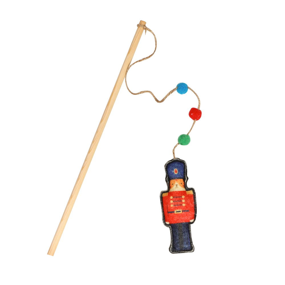 Pet Brands Festive Nutcracker Cat Teaser