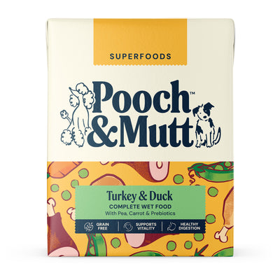 Pooch & Mutt Turkey & Duck Wet Food Carton 375g
