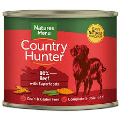 Natures Menu Country Hunter Meals Dog Can Beef With Superfoods 600g