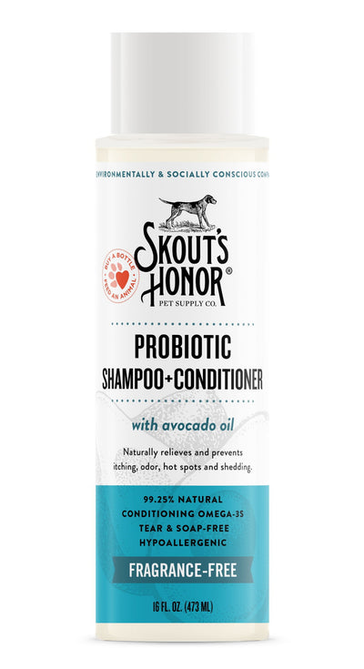 Skouts Honor Probiotic Shampoo + Cond Unscented 437ml