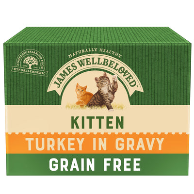 James Wellbeloved Grain Free Adult Cat Wet Food Pouch Chicken in Jelly 12x85g
