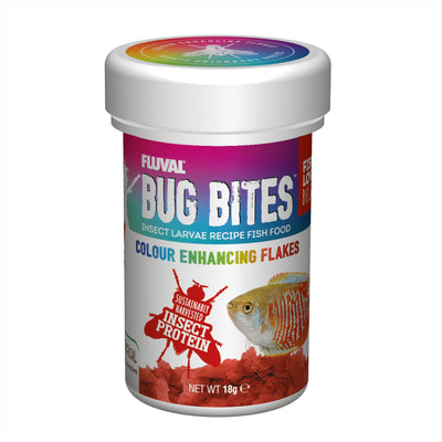 Fluval Bug Bites Color Enhancing Flakes 18g