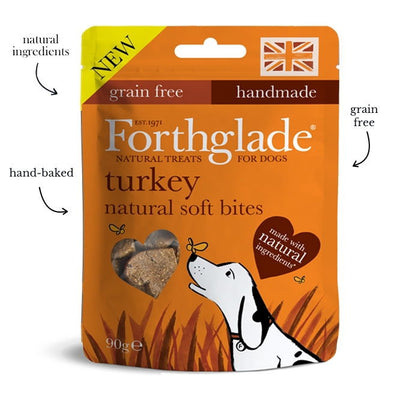 Forthglade Hand Baked GF Treats Turkey With Botanicals 90g