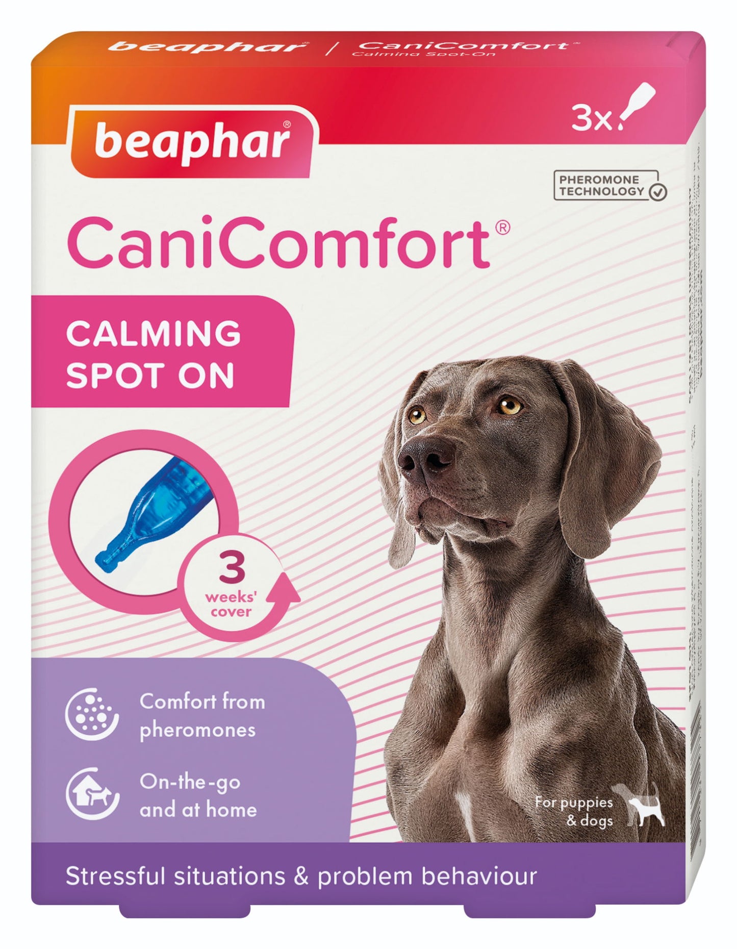 Beaphar Canicomfort Calming Spot On 3 Pipette