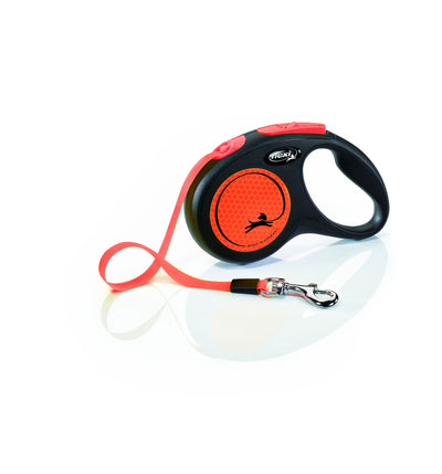 Flexi New Neon Tape S Orange 5m 1-15kg
