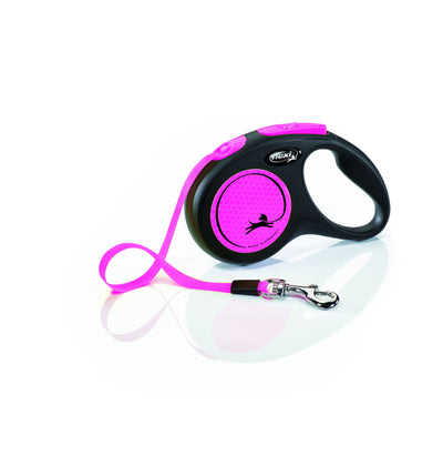 Flexi New Neon Tape S Pink 5m 1-15kg