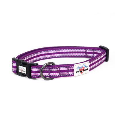 Long Paws Comfort Collection Collar Purple Medium 34-52cm