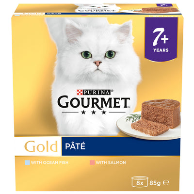 Gourmet Gold Senior Mousse With Salmon 8x85g