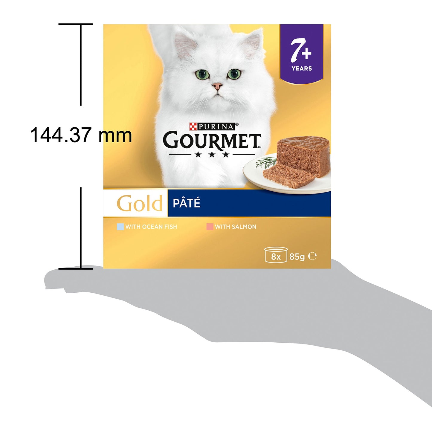 Gourmet Gold Senior Mousse With Salmon 8x85g