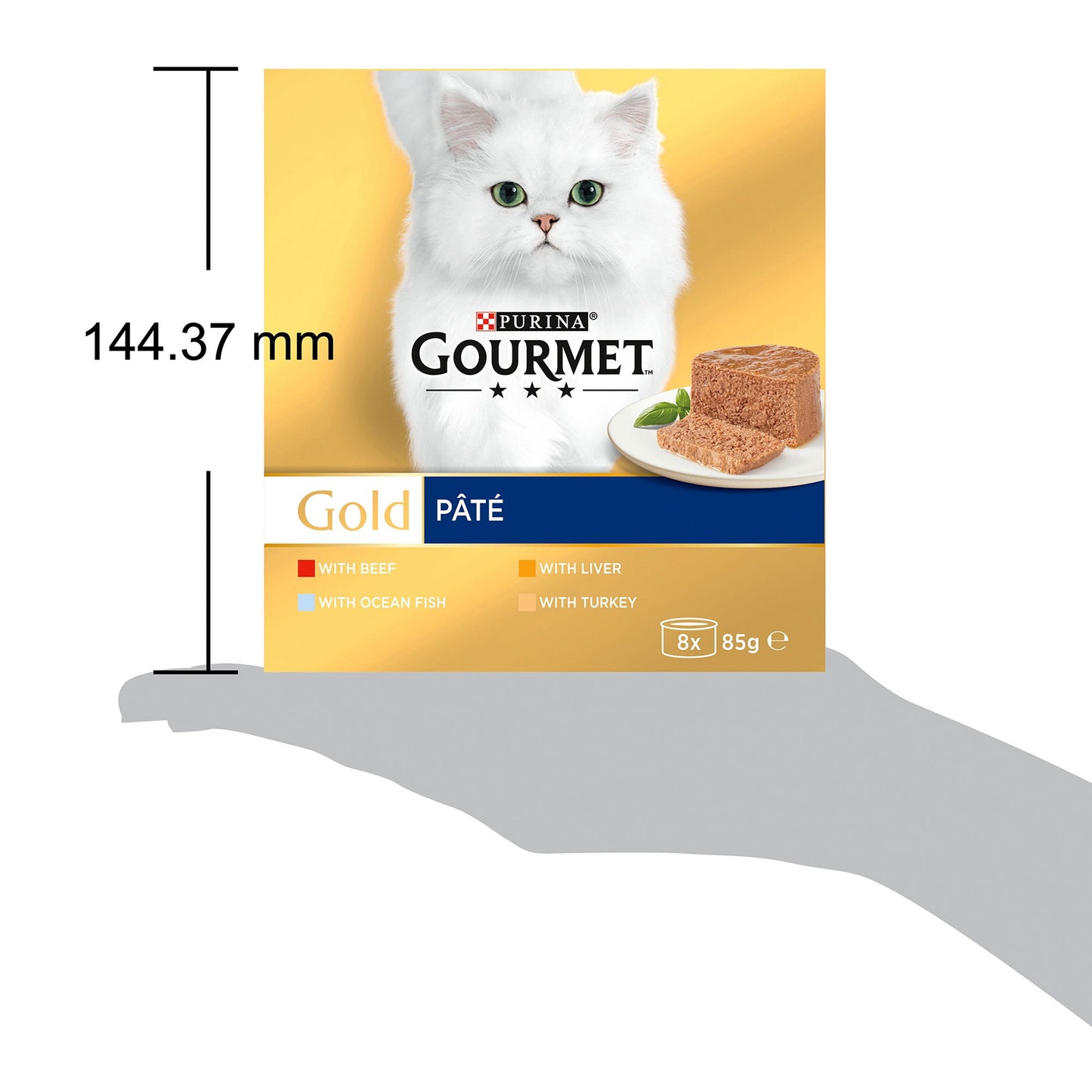 Gourmet Gold Mousse Fish Selection 8x85g