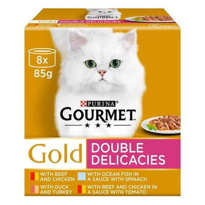 Gourmet Gold Duo Beef & Chicken 8x85g