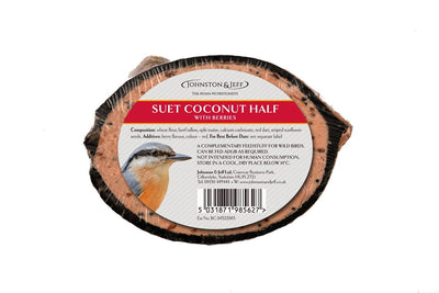 J&j Suet Coconut Half With Berries 300g
