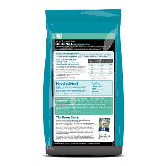 Burns Original Fish & Brown Rice 12kg