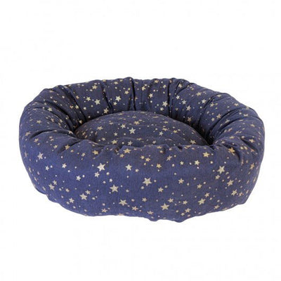 Pet Brands Starry Nights Donut Bed - Navy