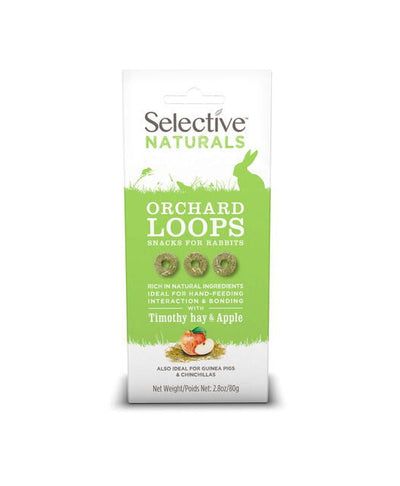 Selective Naturals Orchard Loops Timothy Hay & Apple 80g