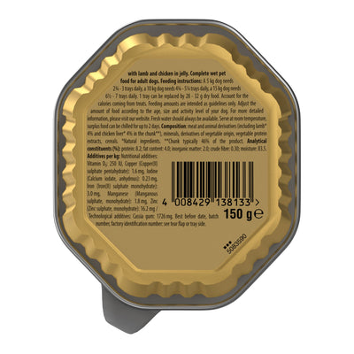 CESAR Classics Terrine Dog Food Tray Lamb & Chicken in Jelly 150g