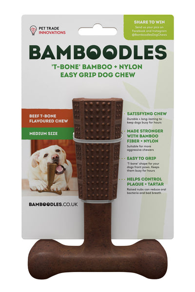Bamboodles T-bone Beef Flavour Medium 6"