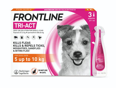 Frontline Tri-act Sml Dog 5-10kg 3 Pipettes