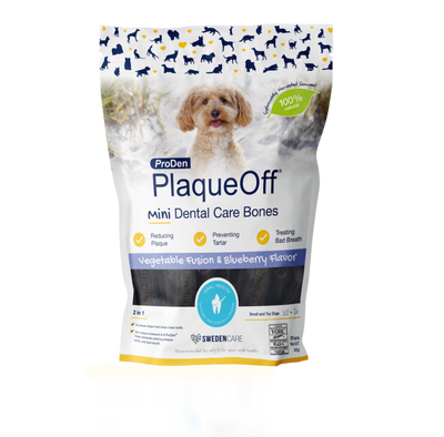 Proden Plaqueoff Mini Dental Bones Veg & Blueberry 340g