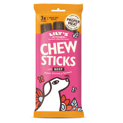 Lily's Kitchen Dog Chew Sticks With Beef 120g