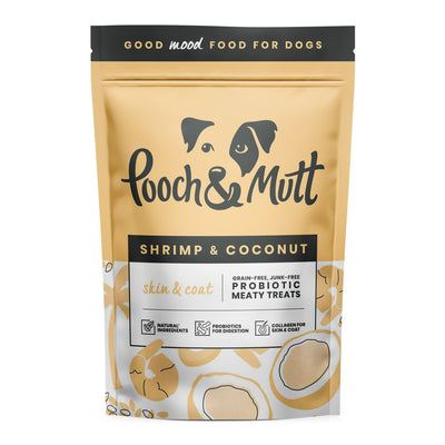 Pooch & Mutt Shrimp & Coconut Skin And Coat Treats 120g