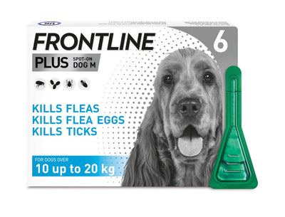 Frontline Plus Spot On Medium Dog 10-20kg 3 Pipettes