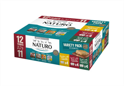 Naturo Adult Variety Pack With Rice Tray 12x400g