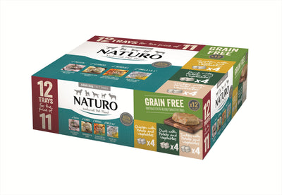 Naturo Adult Variety Pack Grain Free Tray 12x400g