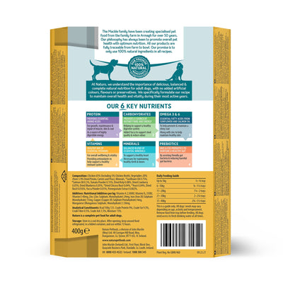 Naturo Grain Free Chicken & Potato With Veg Tray 400g