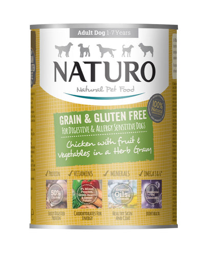 Naturo Adult Chicken In Gravycan 390g