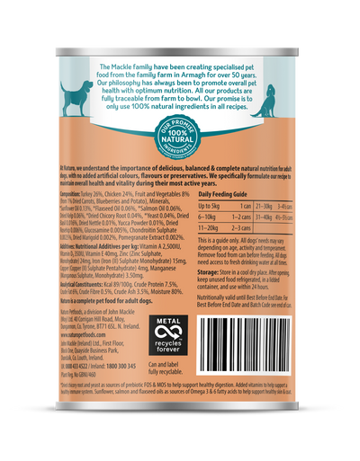 Naturo Adult Turkey & Chicken In Jelly Can 390g