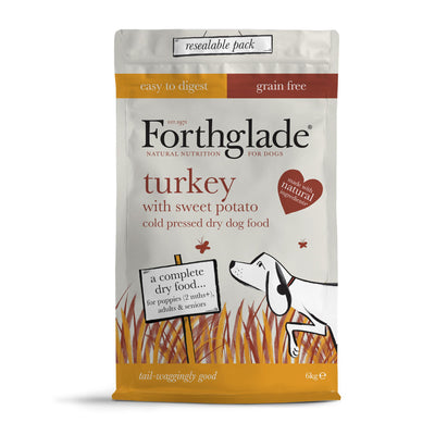 Forthglade Dog Adult Grain Free Cold Pressed Turkey 6kg