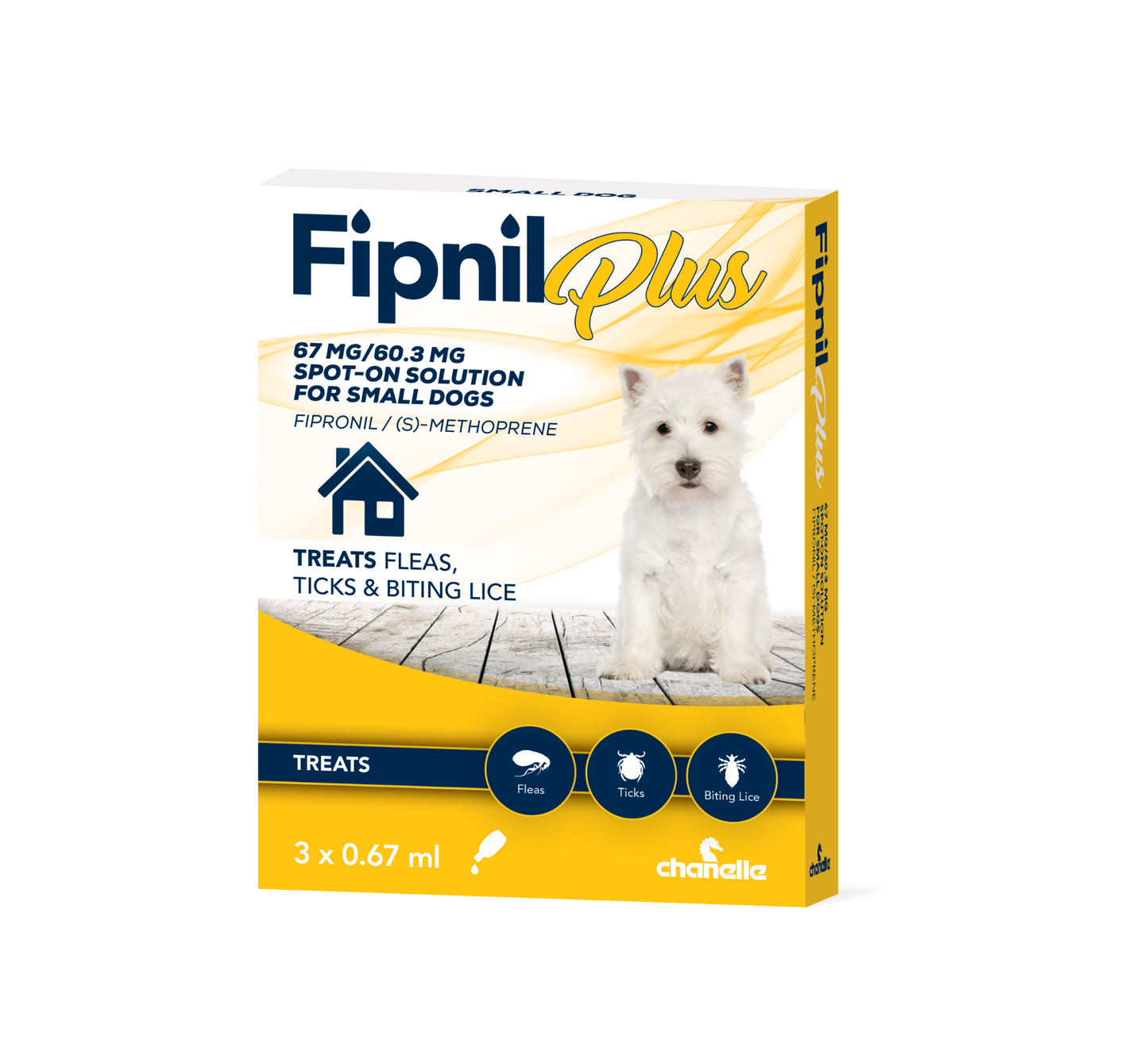 Fipnil Plus 67mg Sm Dog 3's