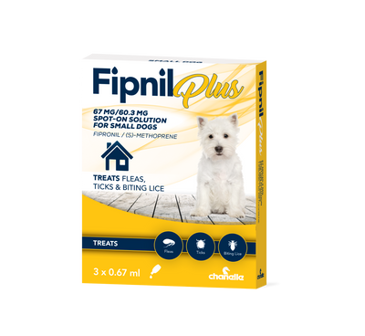 Fipnil Plus 67mg Sm Dog 3's