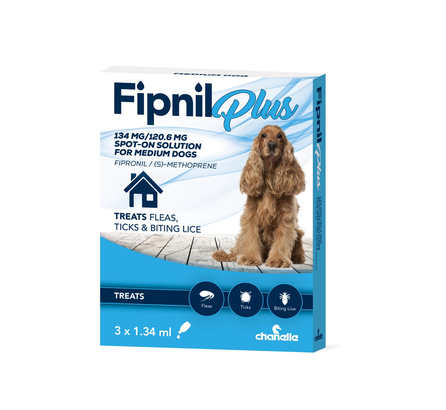 Fipnil Plus 134mg Med Dog 3's