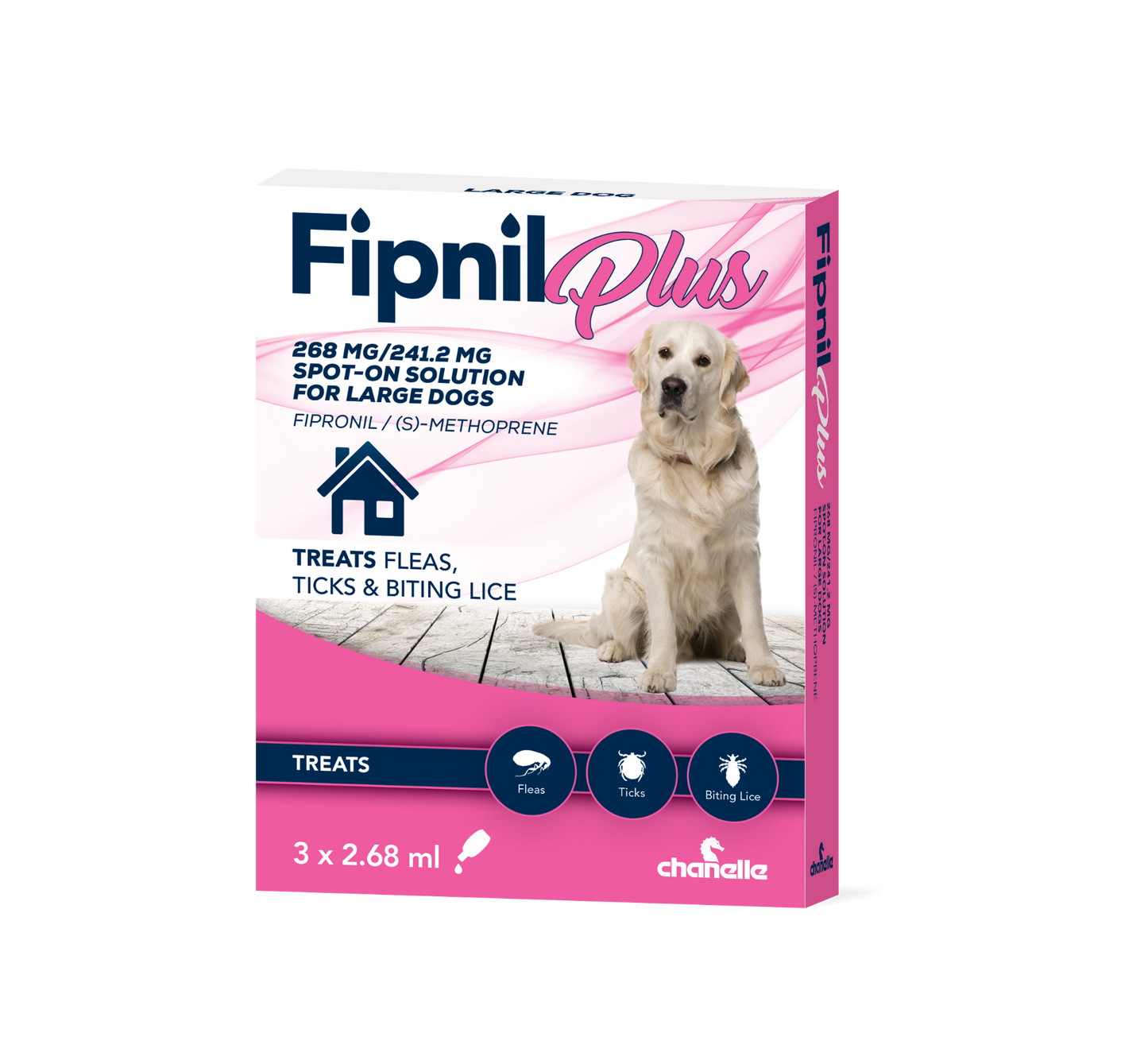 Fipnil Plus 268mg Lg Dog 3's