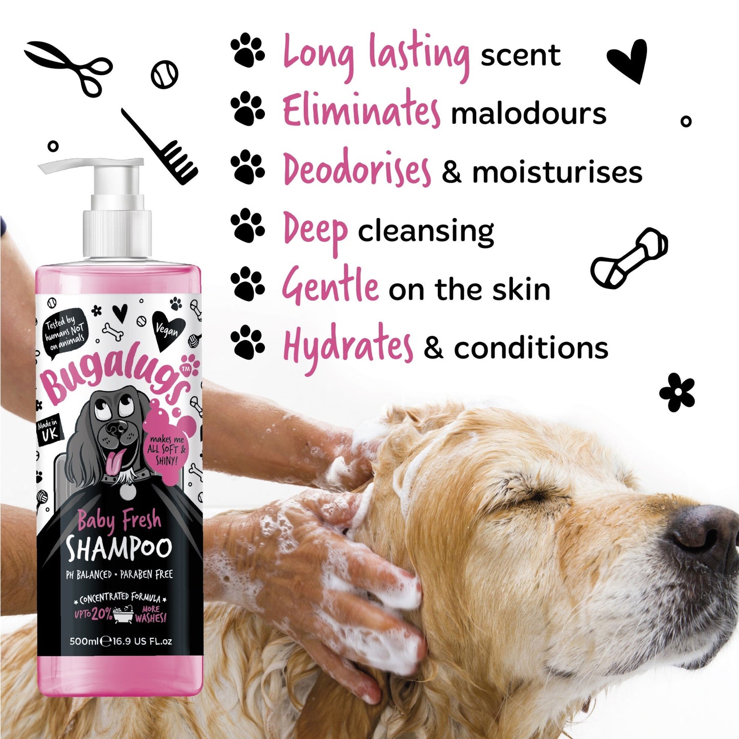 Bugalugs Baby Fresh Shampoo 500ml