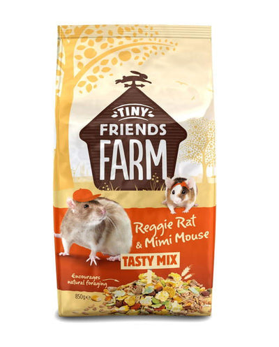 Tiny Friends Farm Reggie Rat & Mimi Mouse Tasty Mix 850g