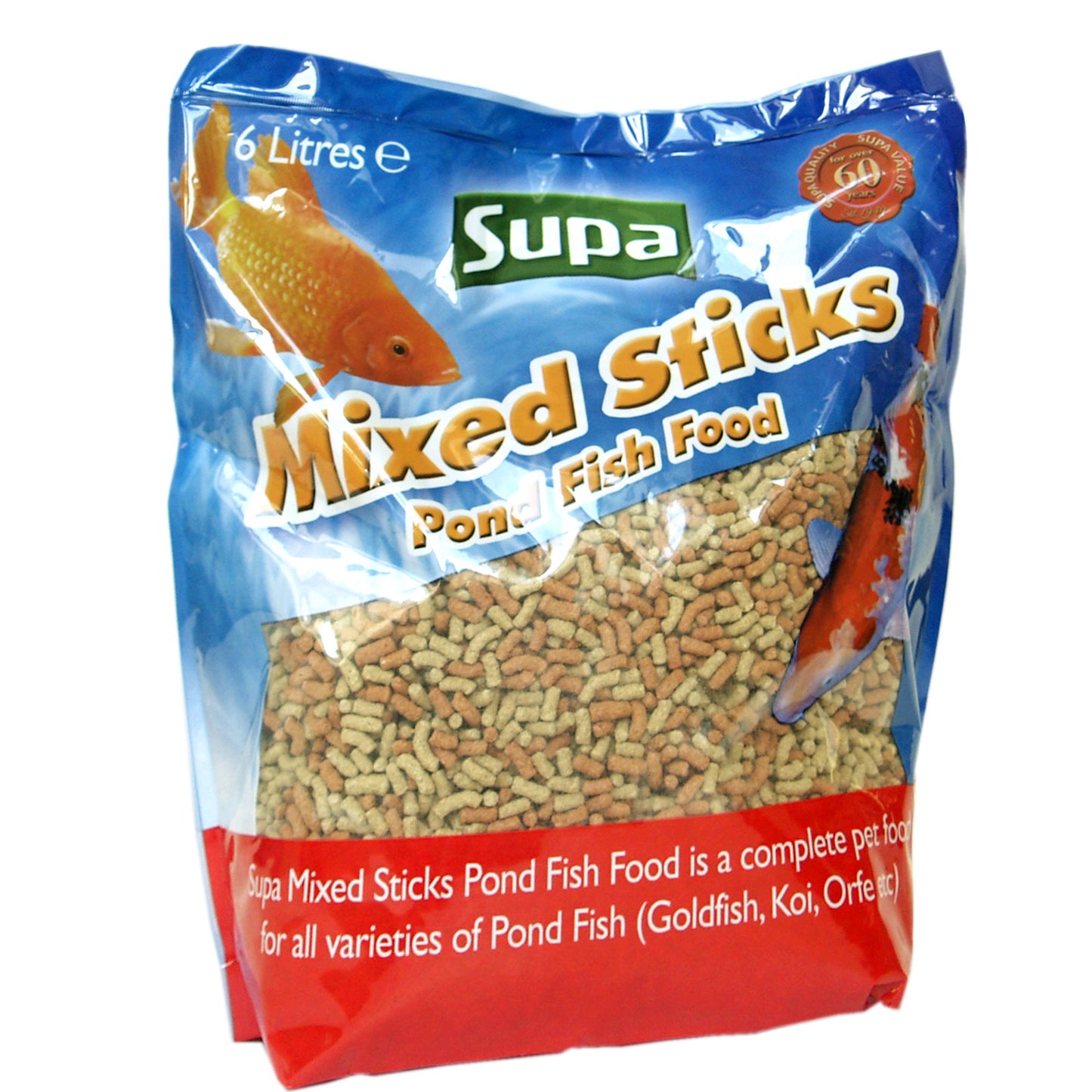 Supa Mixed Pond Sticks 6 Litre