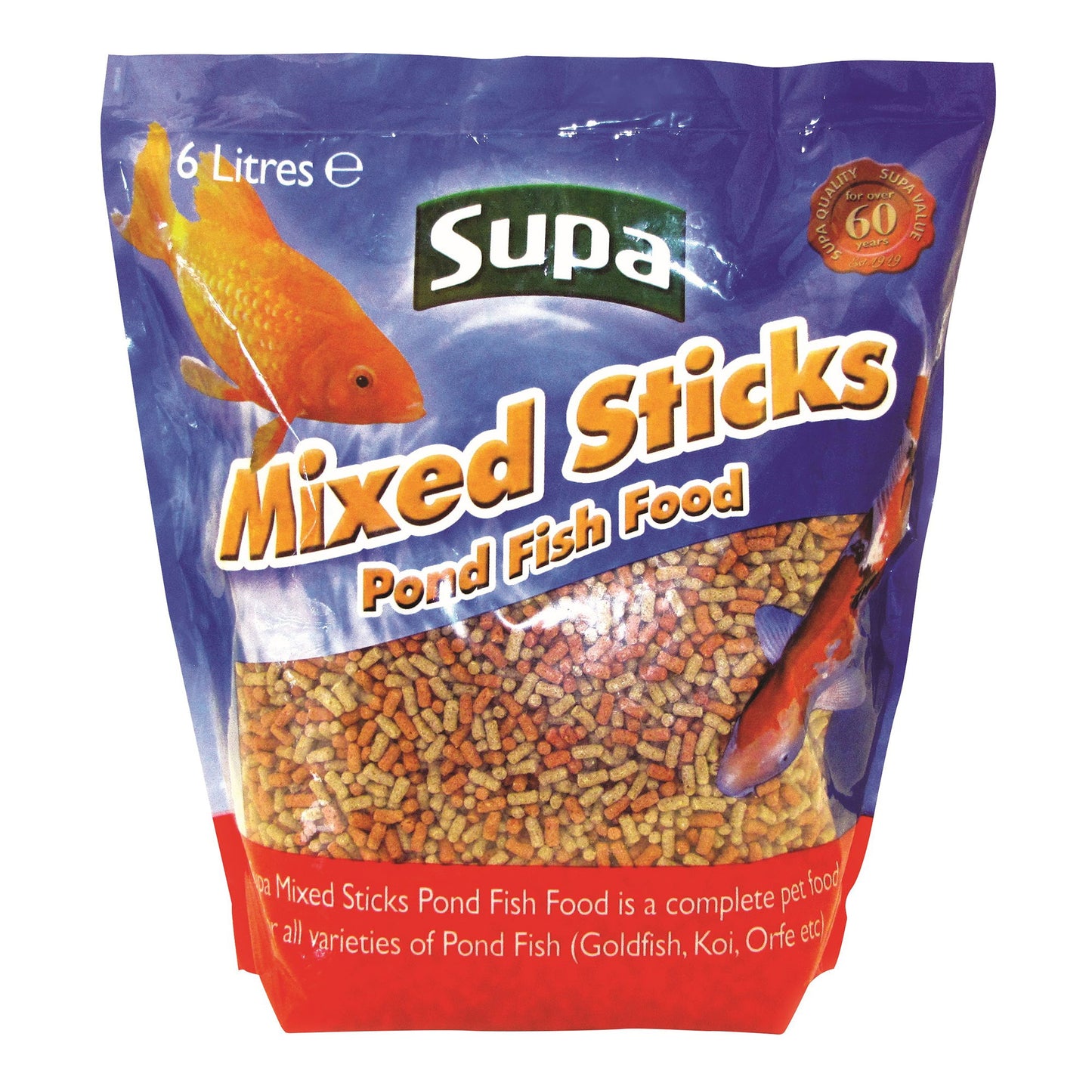 Supa Mixed Pond Sticks 6 Litre