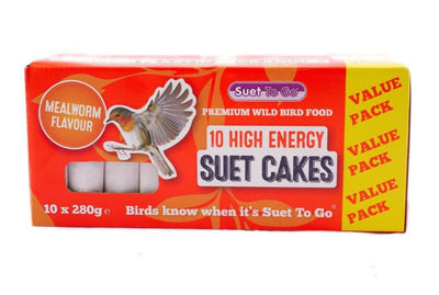 Suet to Go Mealworm Blocks Value Packed 280g x10