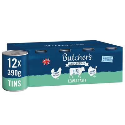 Butcher's Lean & Tasty Low Fat Dog Food Cans 12x390g