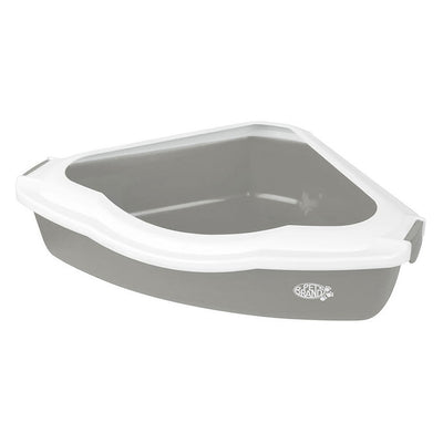 Petsentials Corner Litter Tray - Grey