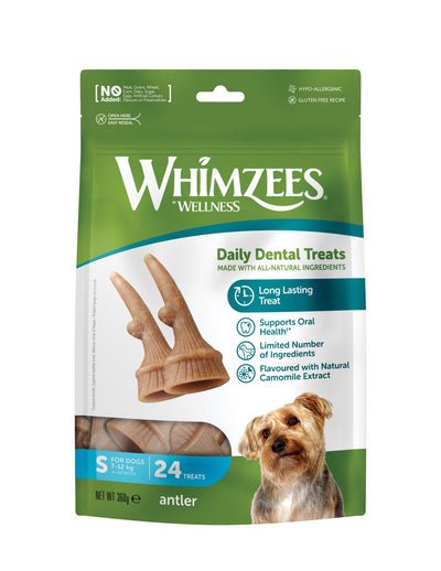 Whimzees Antler Small 24 Pack