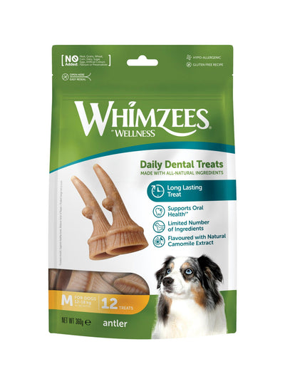 Whimzees Antler Medium 12 Pack