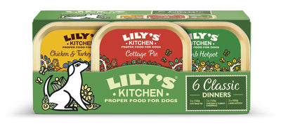 Lily's Kitchen Dog Wet Trays Classic Dinners Multi 6x150g