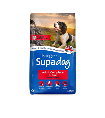 Burgess Supadog Adult Dry Dog Complete Tasty Beef 12.5kg